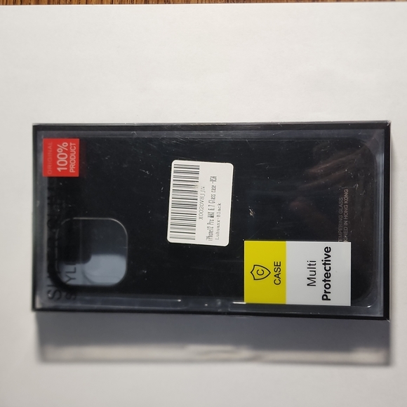 3 for $9- iPhone 12 Pro Max Cell Phone Case, 6.7 inches, Glossy Black color - Picture 2 of 3